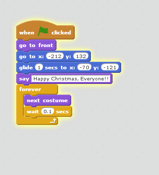 Christmas scene doggie script